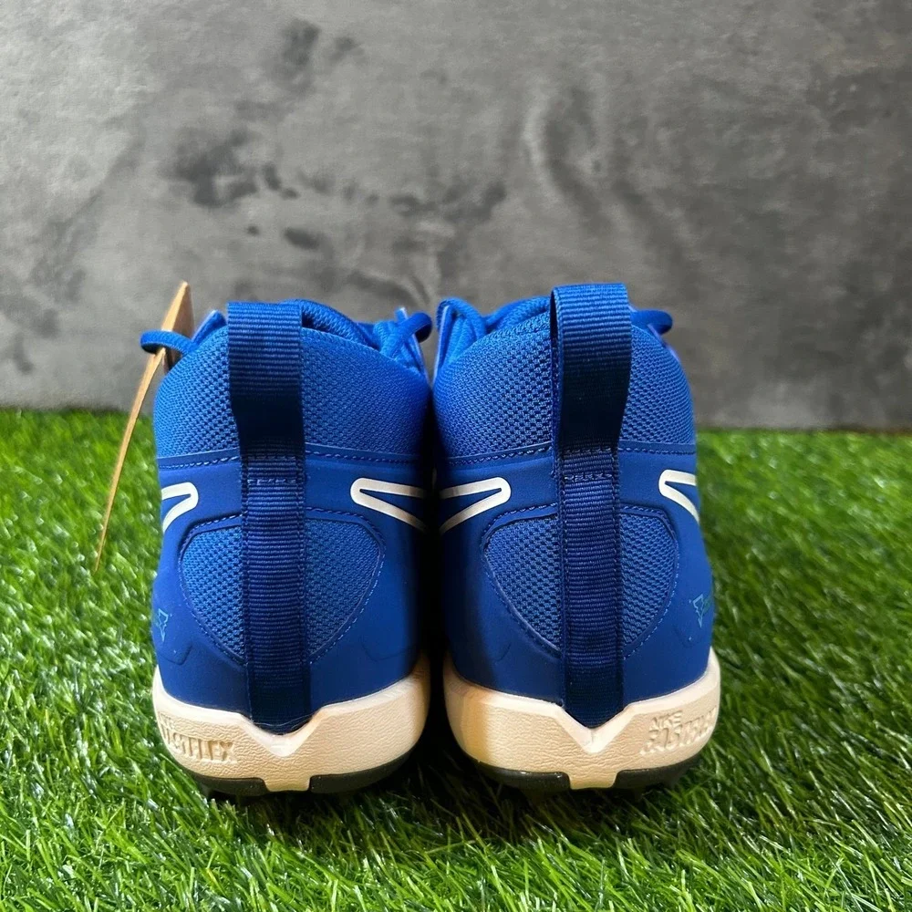 Nike Alpha Menace 3 Shark Cleats Mens Size 11 Blue White Football Performance